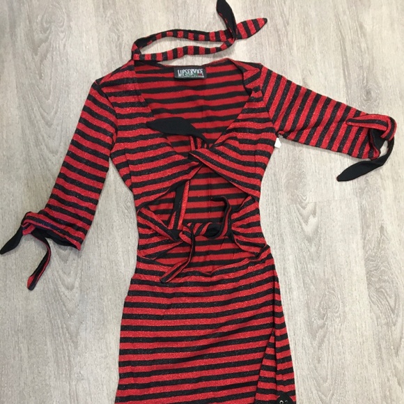 Vintage Lip Service Striped Dress - Picture 2 of 5